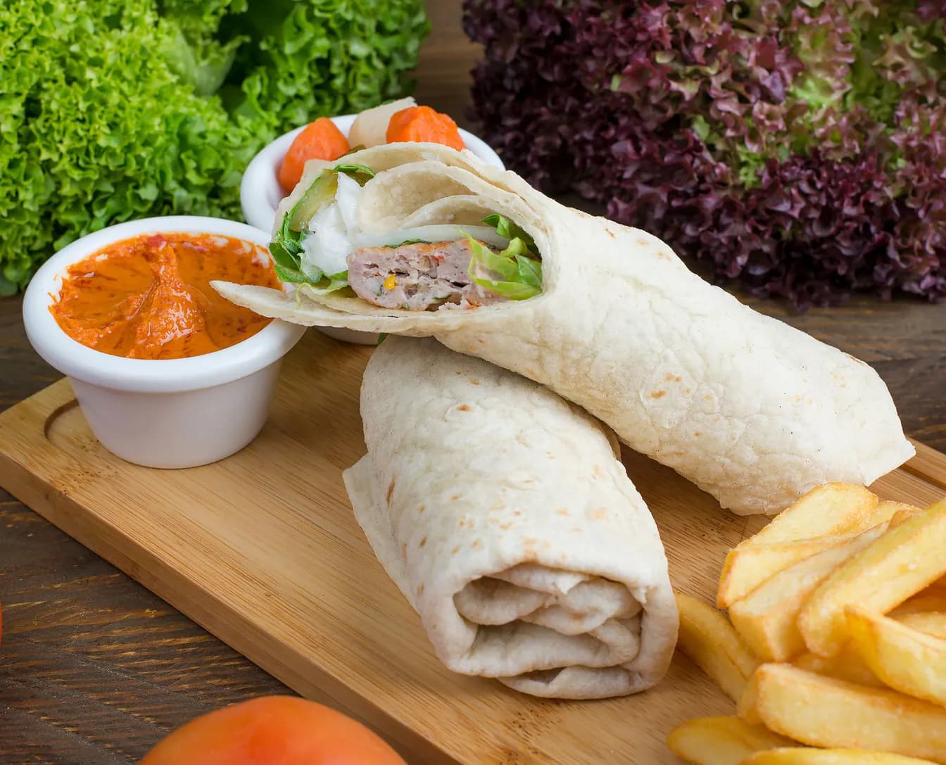 Kafta Kabab Wrap