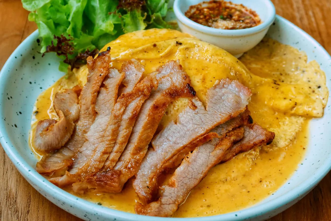 E 2. Roast Pork Egg Foo Young