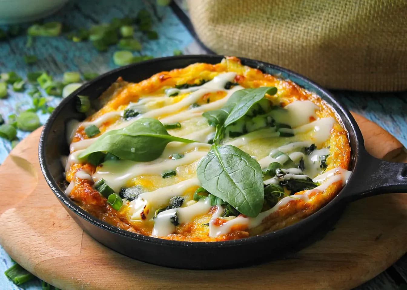 Sunrise Spinach Scrambler