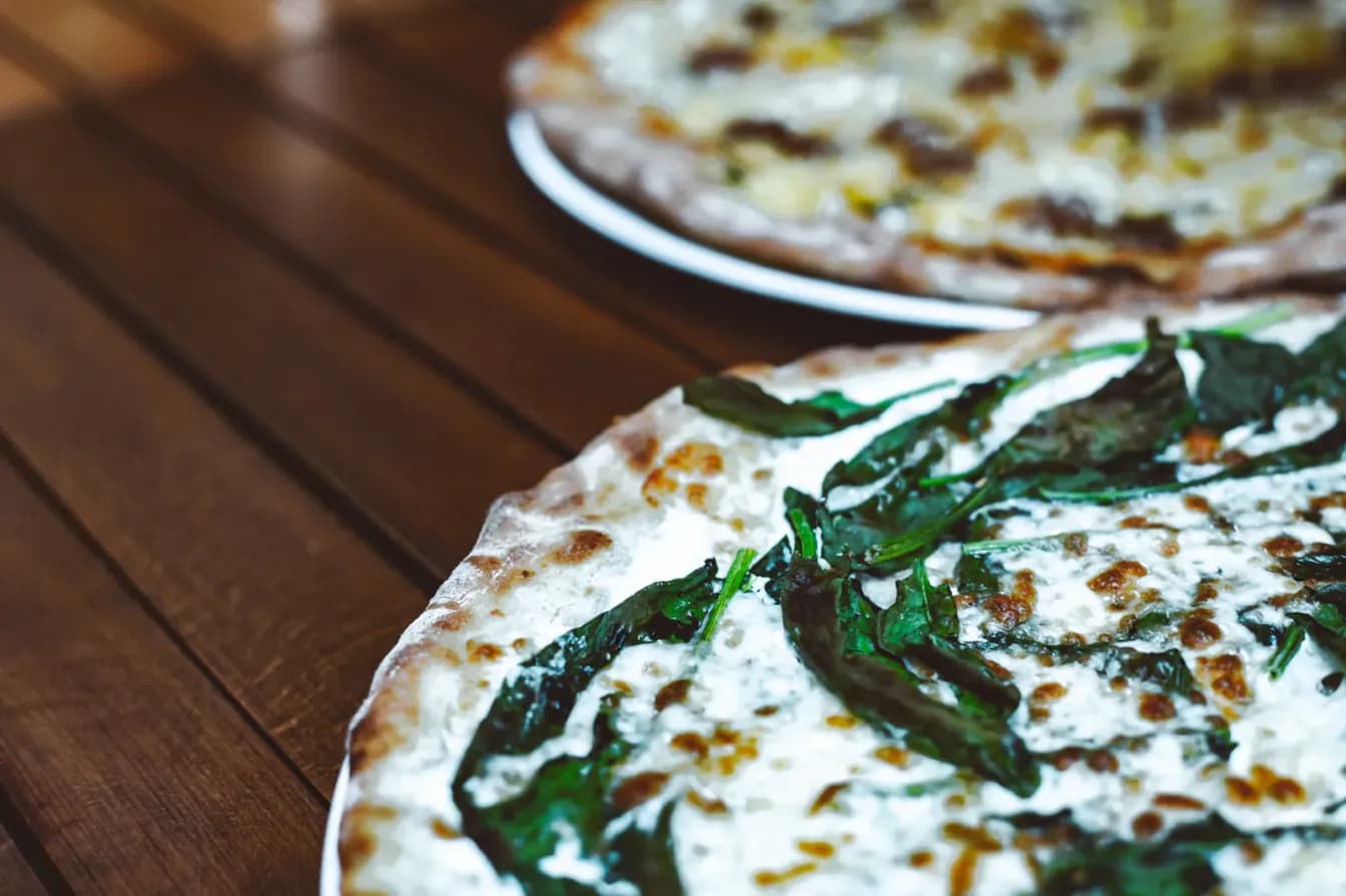 Gluten Free Spinaci e Blue Cheese Pizza