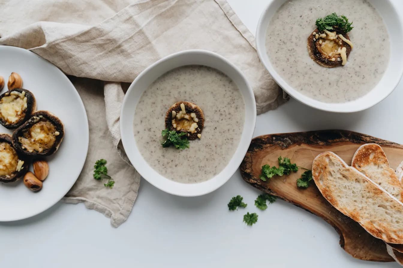 White Miso Mushroom Soup