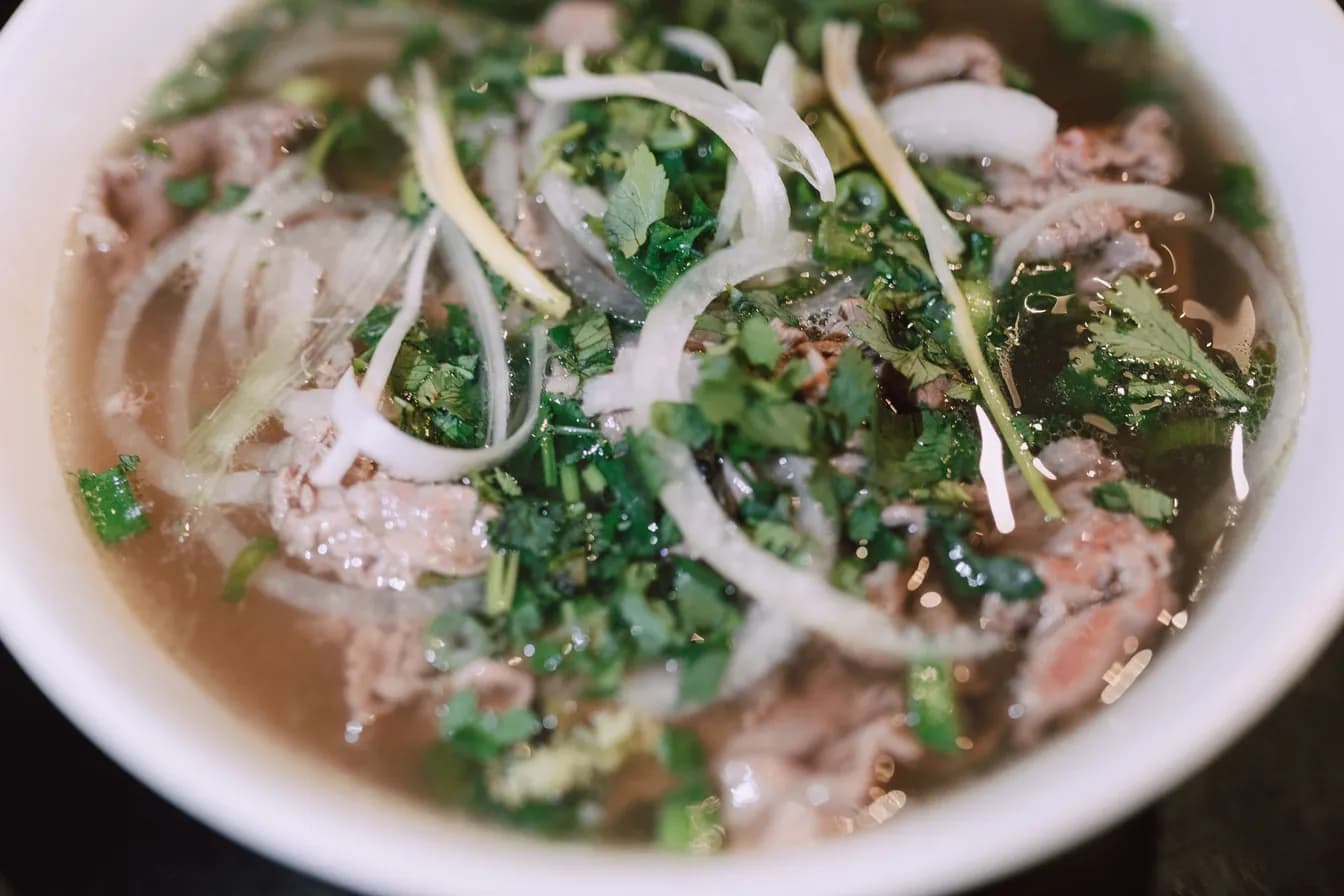 Sliced Beef With Chicken / Phở Tái Gà