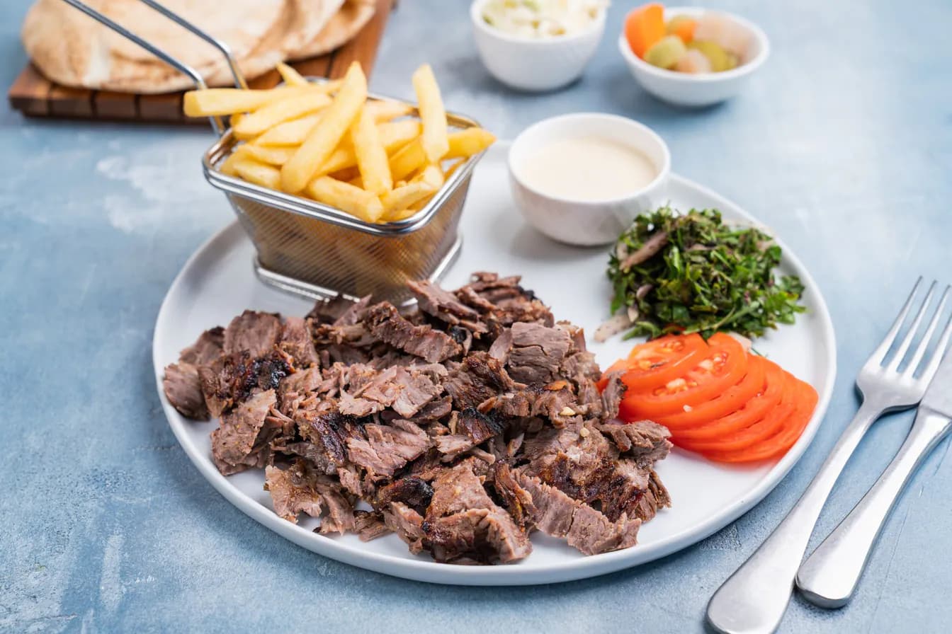 Lamb Shawarma over Fries