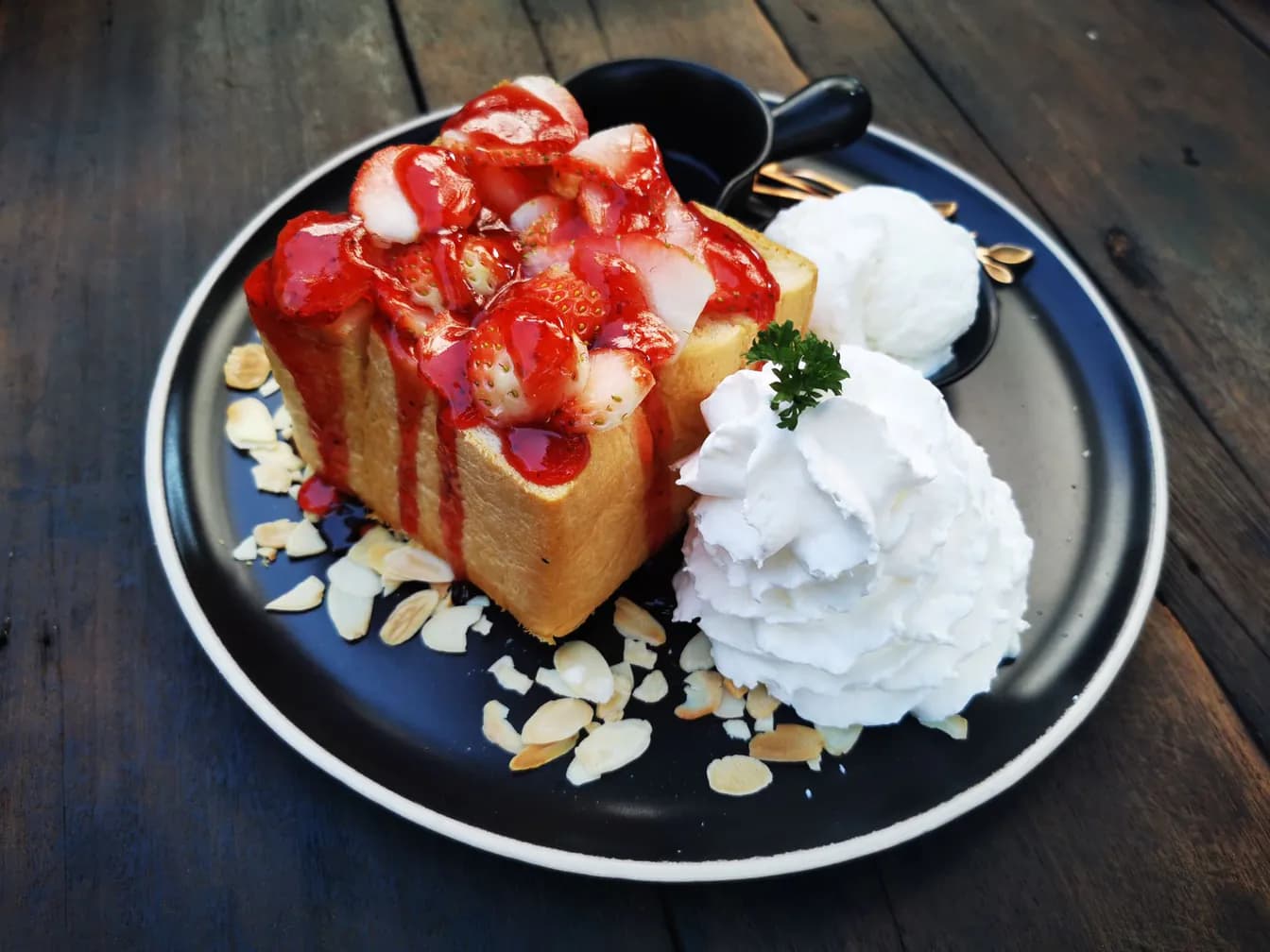 Berry Stuffed French Toast Slam