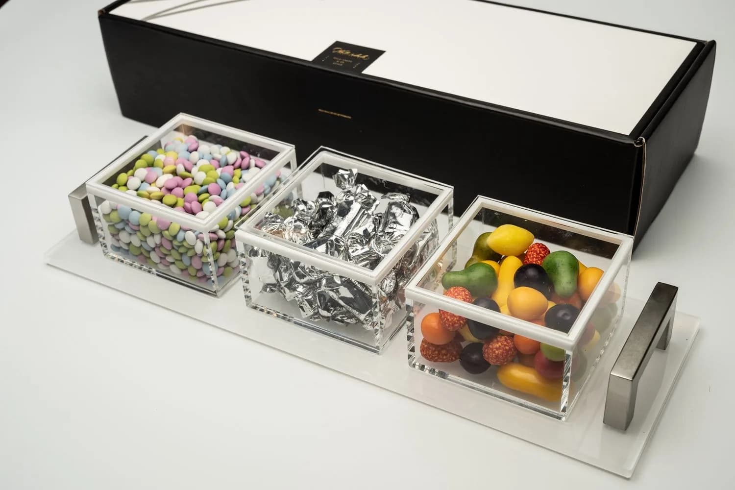 Silver Candy Dip Bowl Set