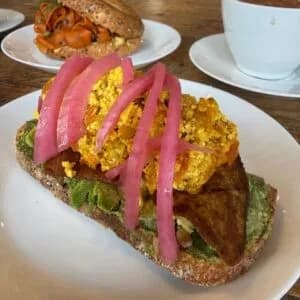Bacon Egg & Avo Toast