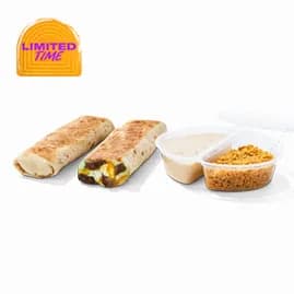 Steak Double Dipping Burritos