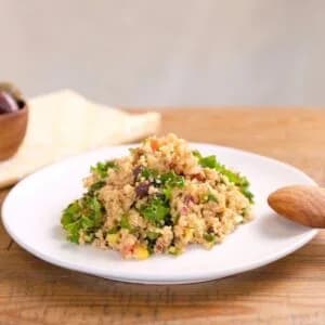 Quinoa, Bean and Kale Salad