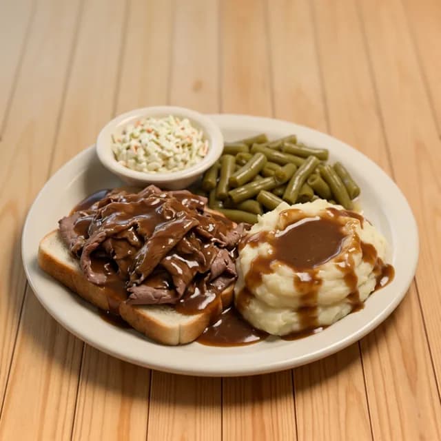 Open-Faced Roast Beef Sandwich