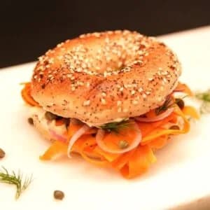 Carrot Lox Bagel