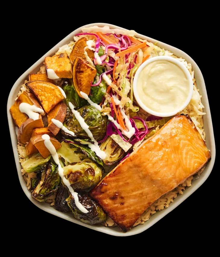 Maple Glazed Salmon Plate