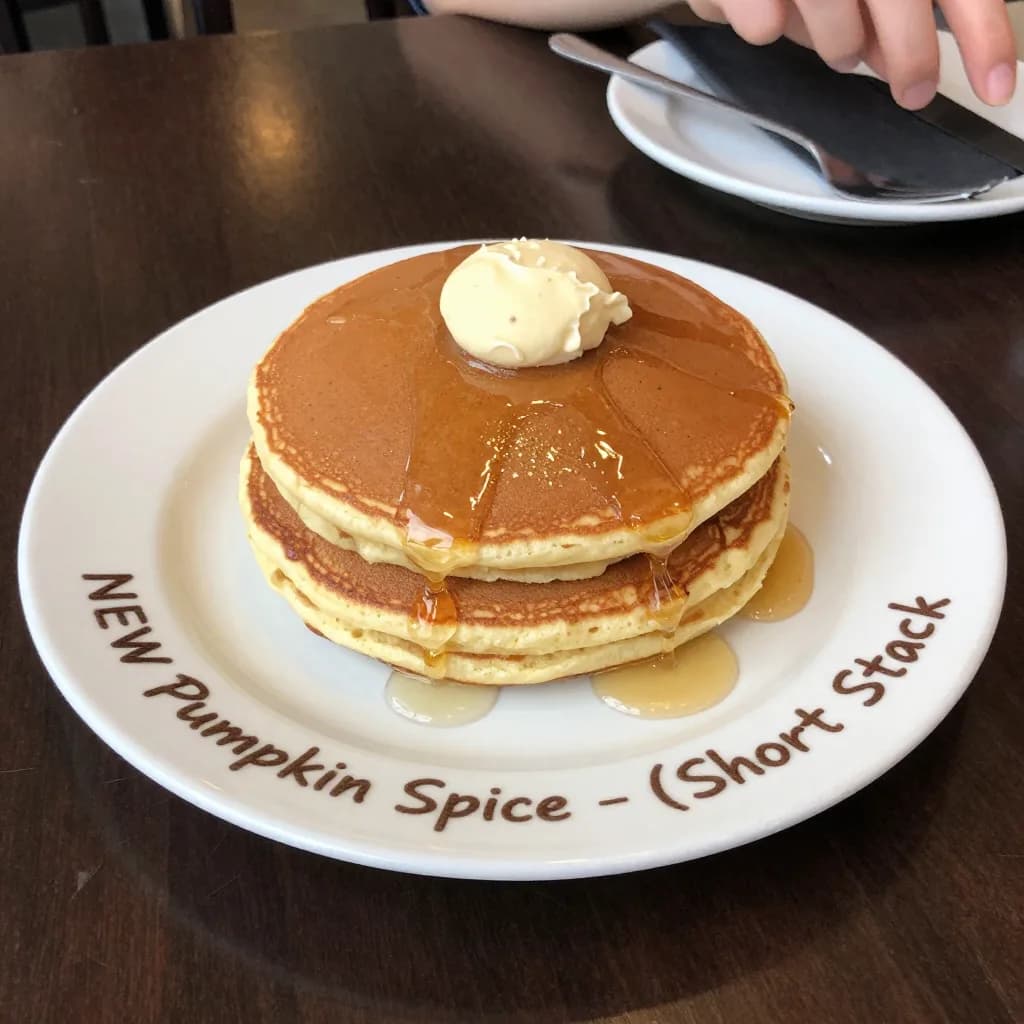 NEW Pumpkin Spice Pancakes - (Short Stack)