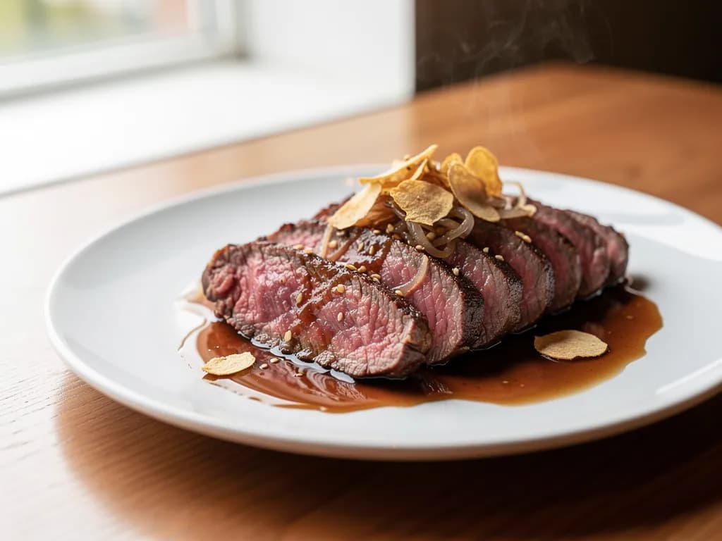 rib eye no tamanegi ponzu fuumi
