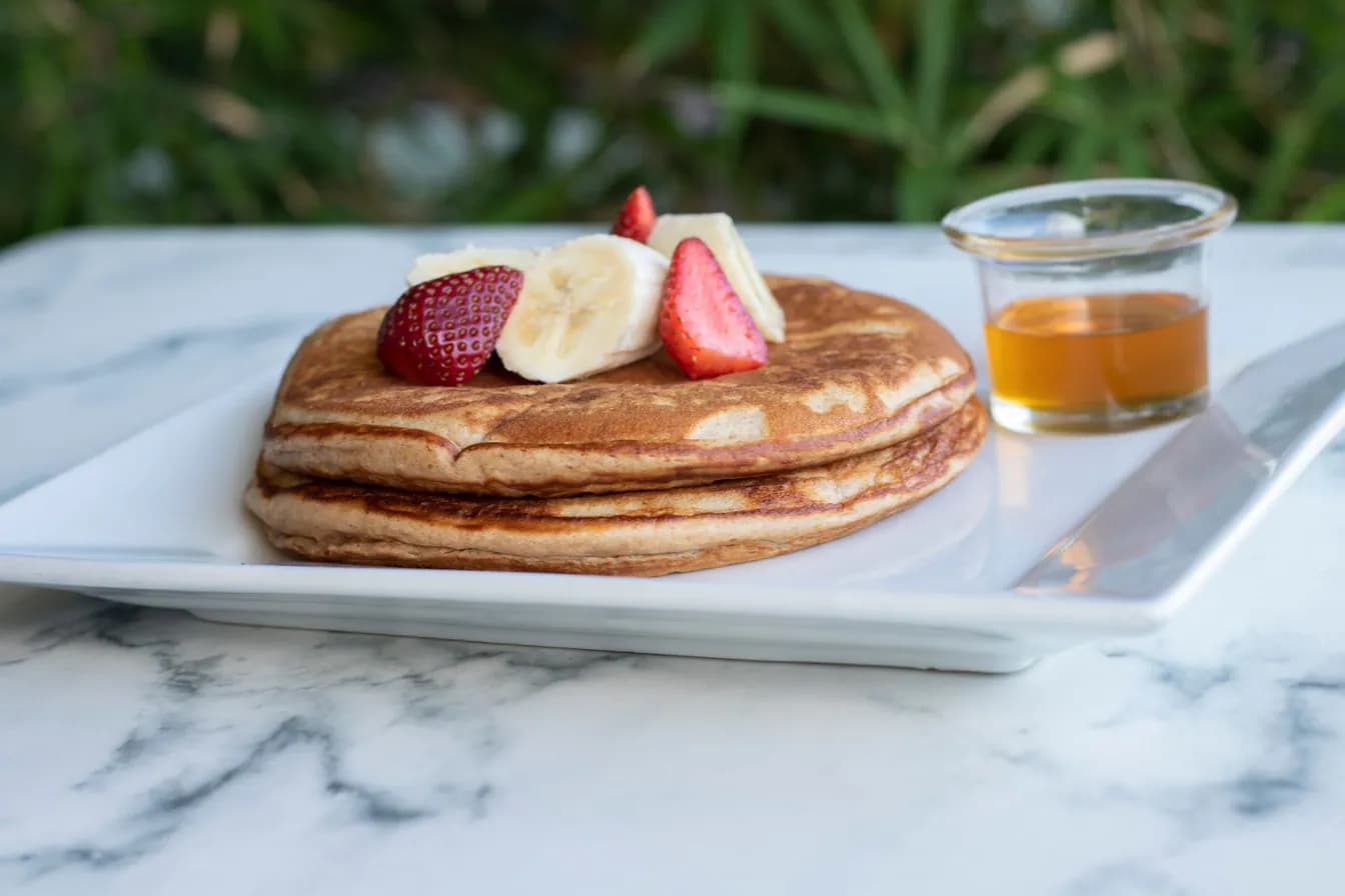 Nutella Strawberry & Banana Pancakes