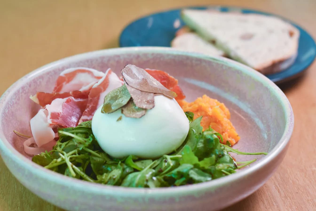 Burrata and Prosciutto