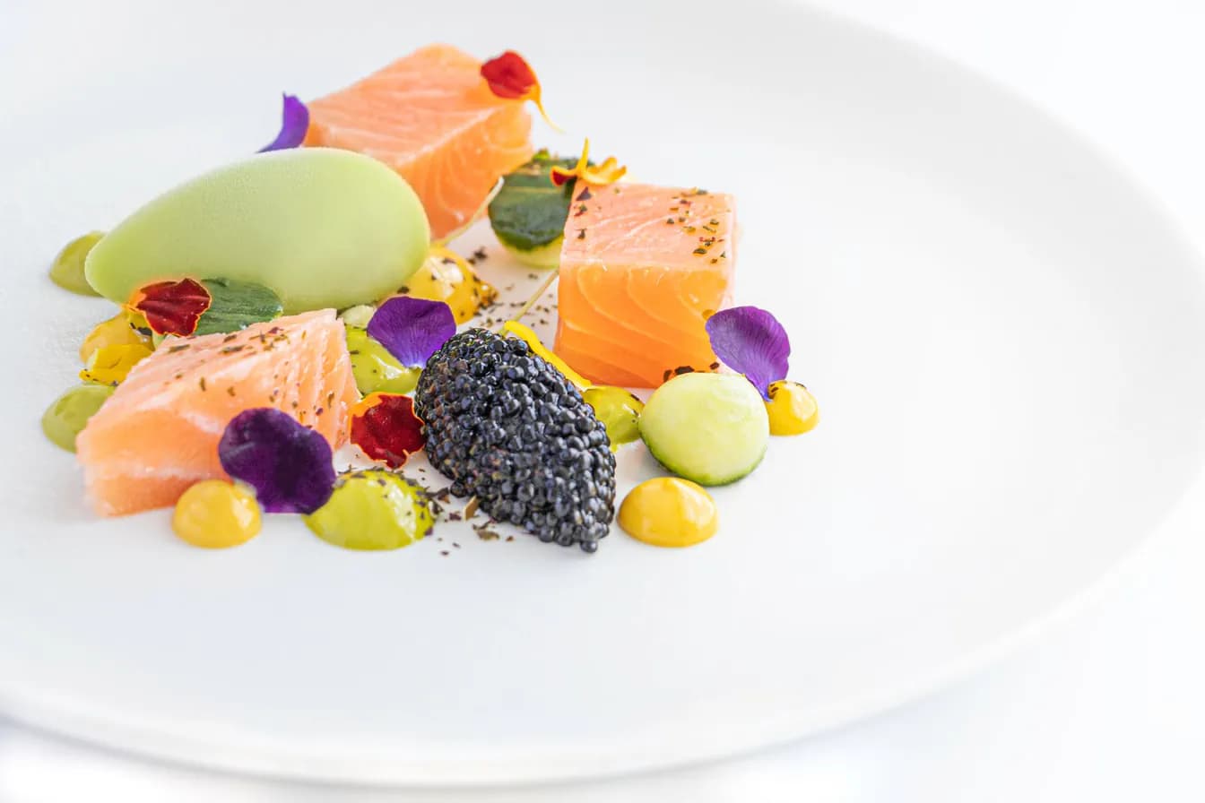 Toro, Madai & Caviar Monaka