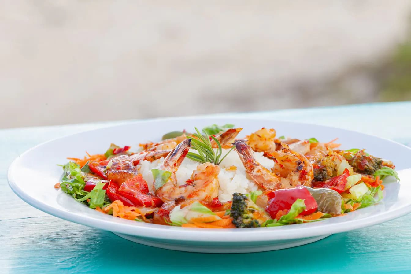 Shrimp w. Mixed Vegetables