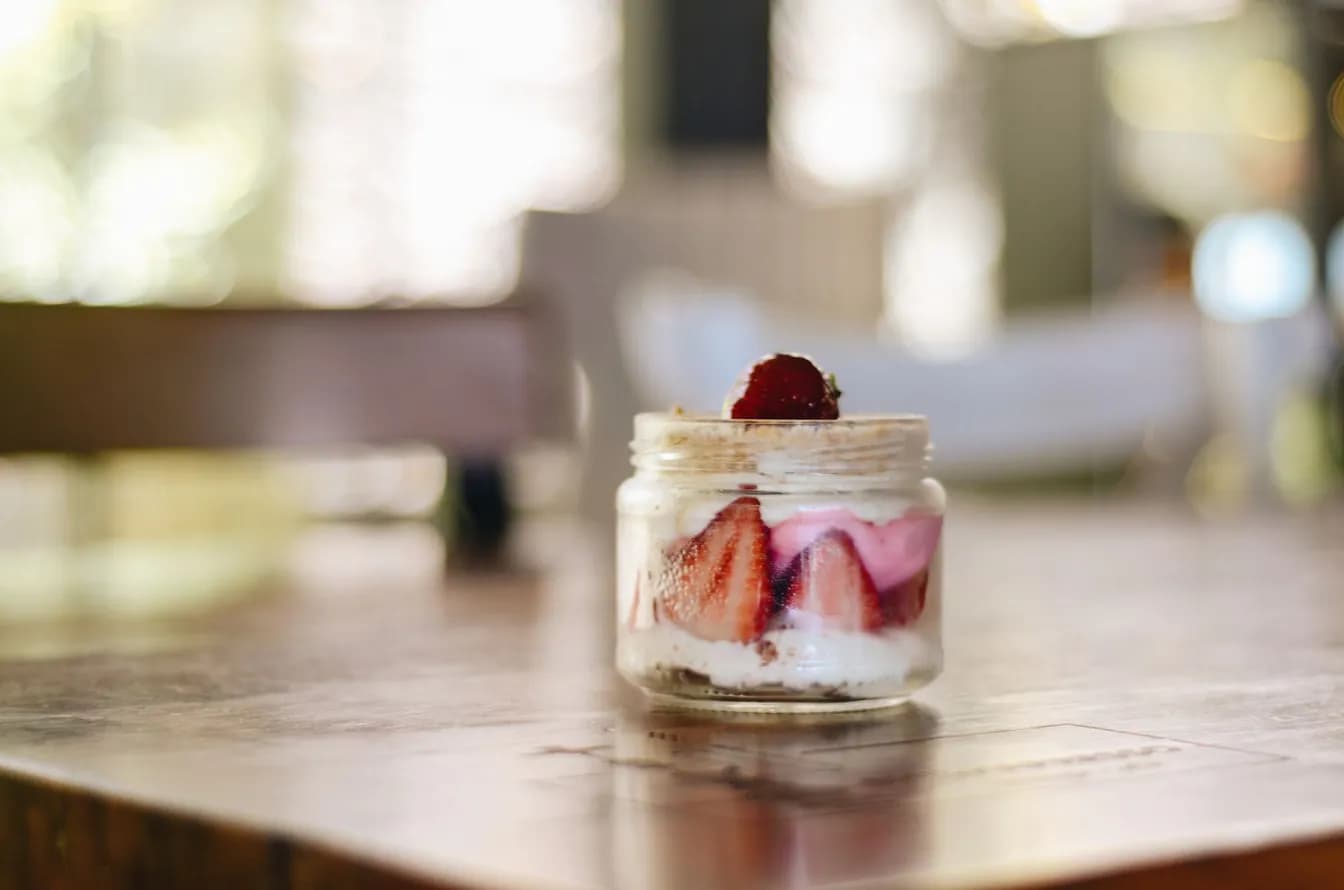 Greek Vanilla Yogurt & Strawberry Parfait