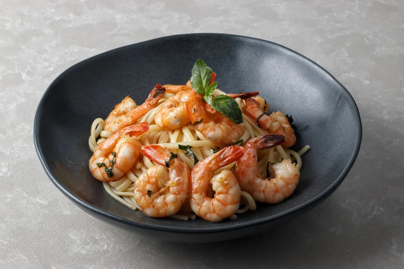 Slow-Roasted Tri-tip and Shrimp Scampi