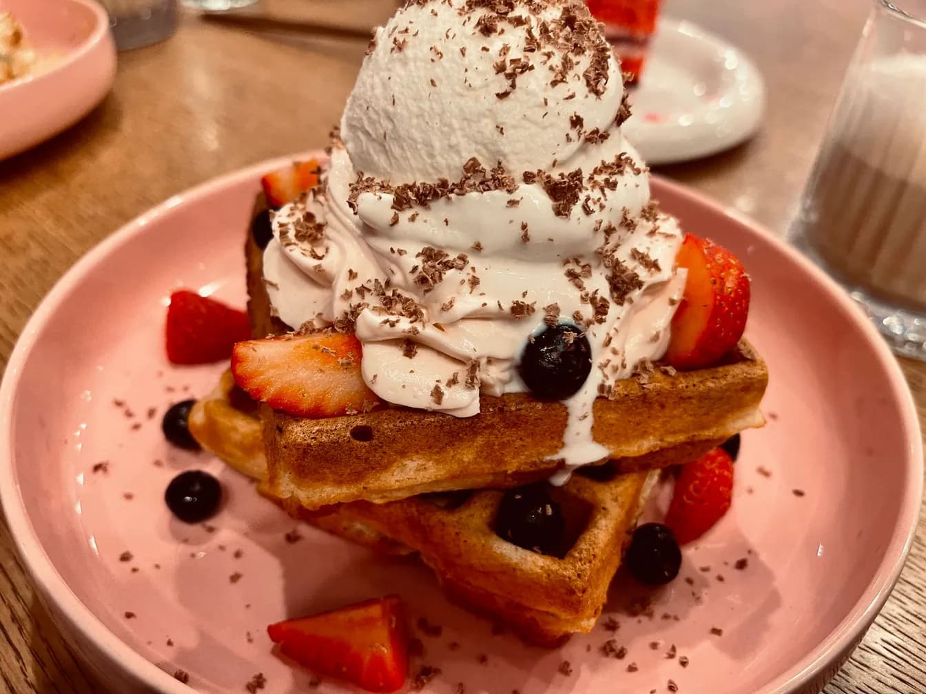 Strawberry or Blueberry Waffle