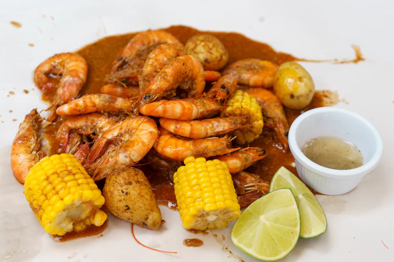 Lunch Seafood Boil: Shrimp (No Head) ½ lb.