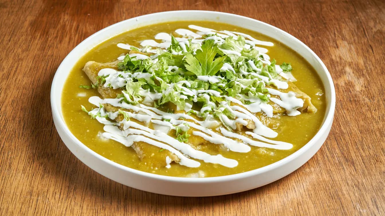 Setas grilleadas con mojo verde