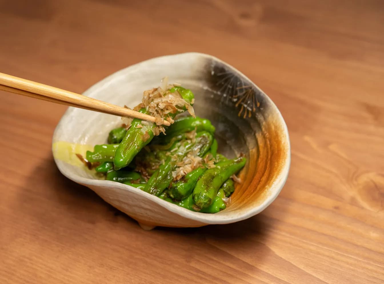 Charred Shishito Peppers