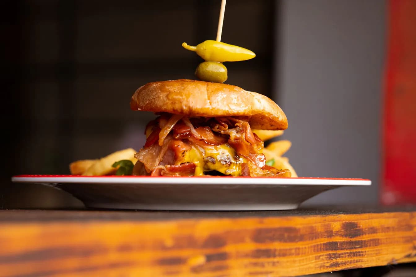 Hickory Brisket and Bacon Burger