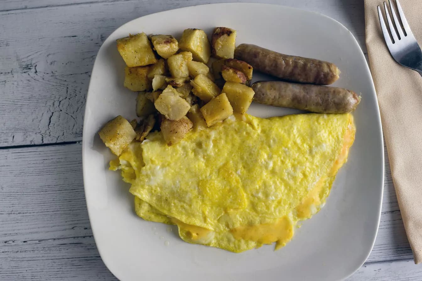 Sausage & Cheese Omelet