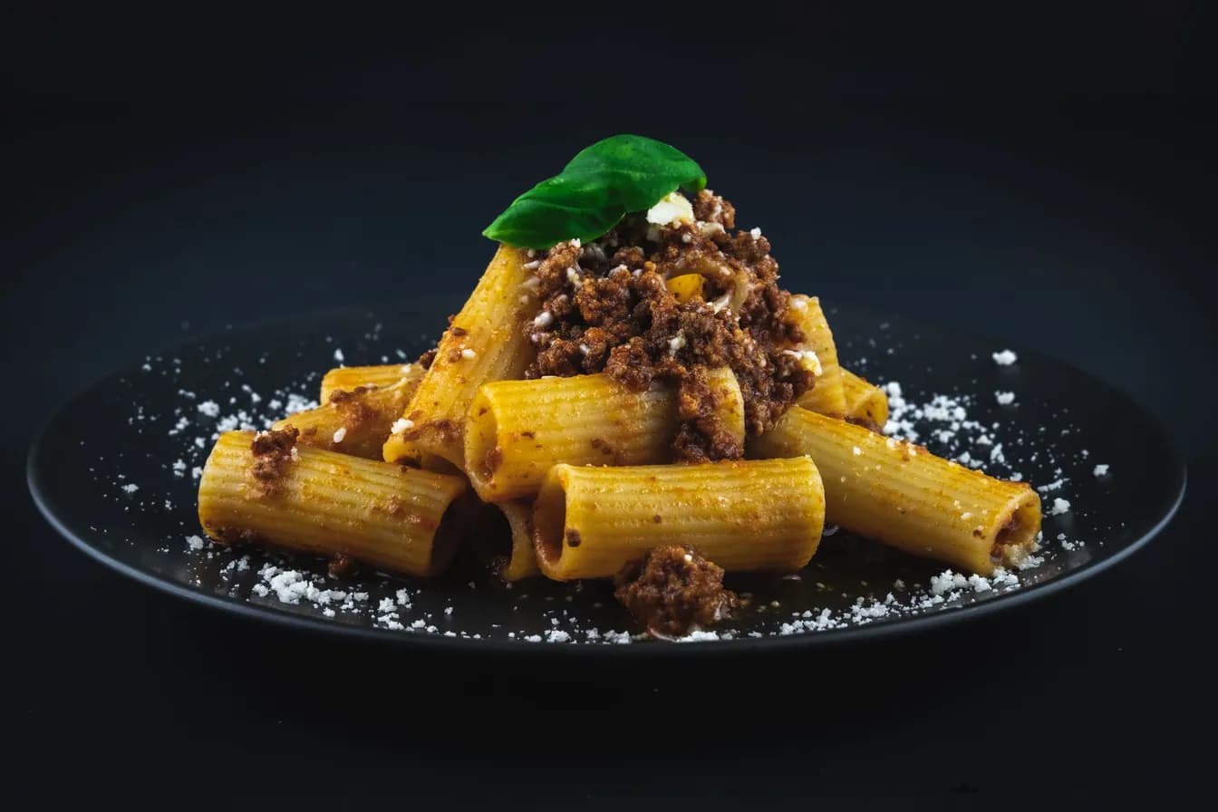 RIGATONI BOLOGNESE