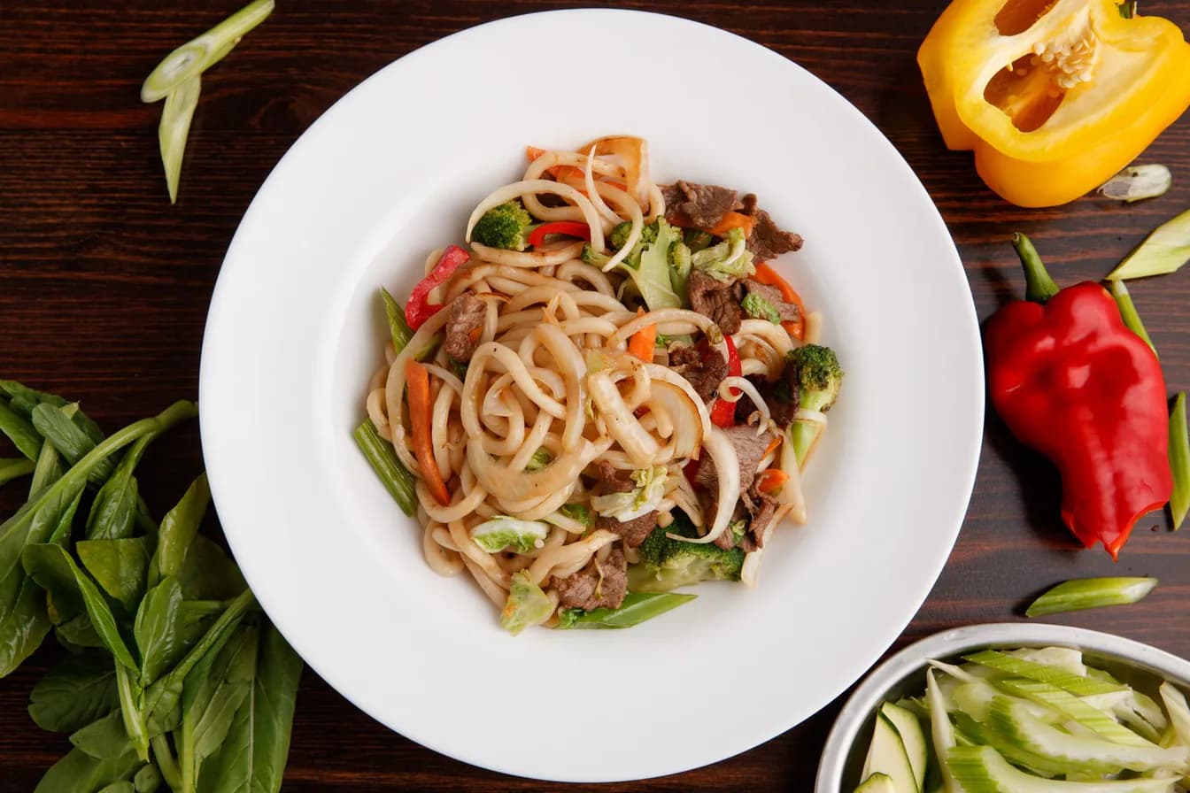 Shrimp or Beef Chow Mein