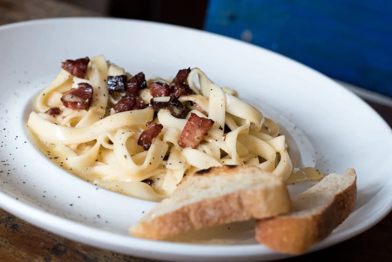 Chicken Carbonara Pizza